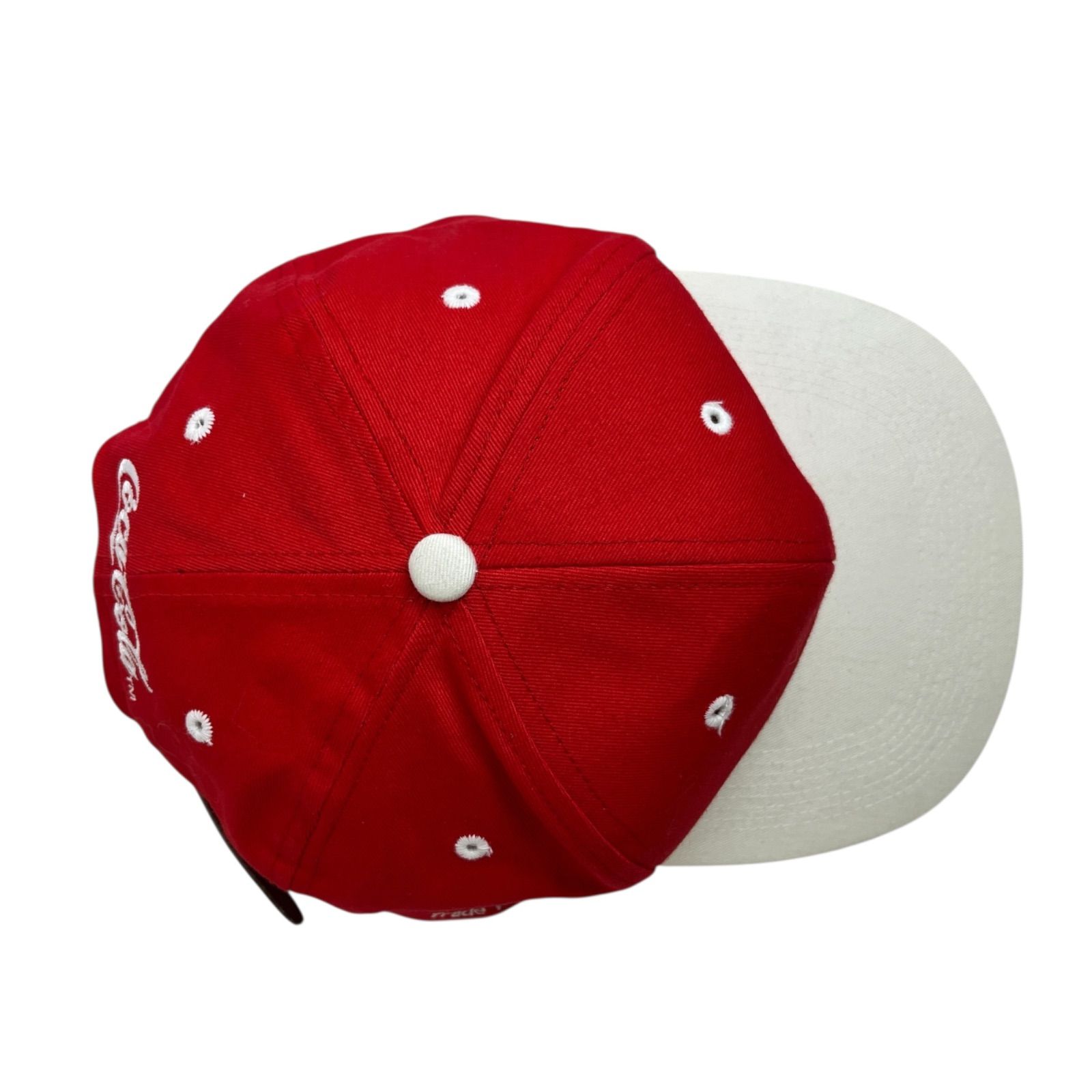 キャップ 帽子 90 s 1993年製 Coca-Cola コカコーラ トラッカーキャップ ビンテージキャップ 刺繍ロゴ ツートン レッド 赤 ホワイト 白