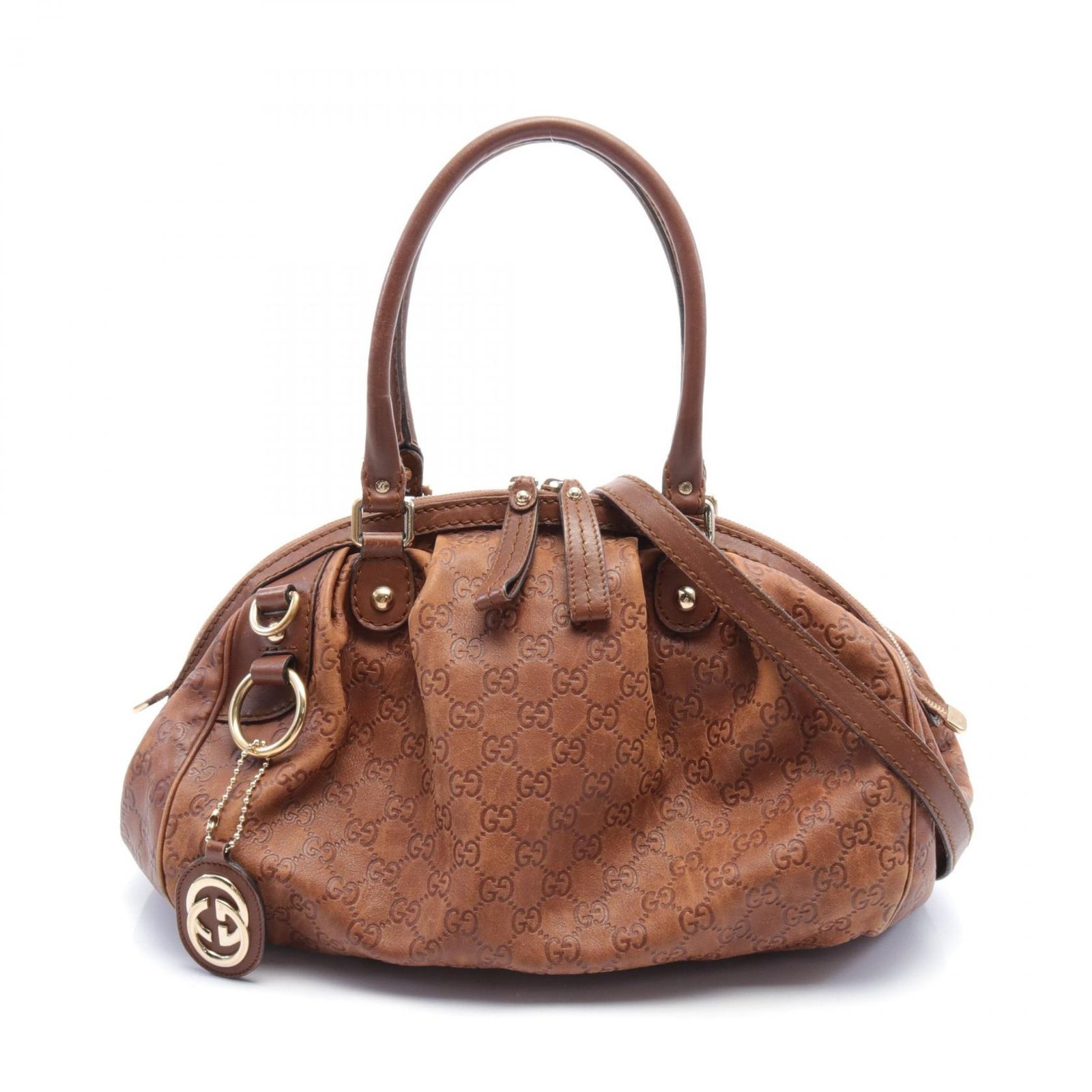 ◎GUCCI グッチ スーキー グッチシマ レザー ハンドバッグ GUCCI グッチ グッチシマ スーキー ハンドバッグ ブラック