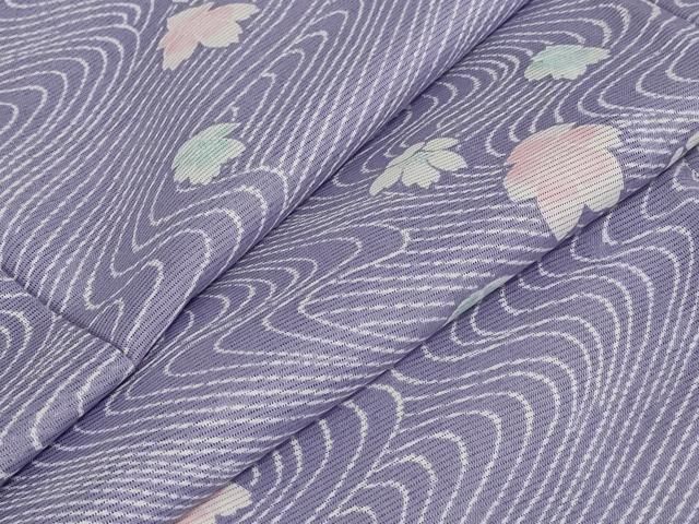 和装 夏着物 夏絽 東京染小紋 国指定伝統工芸品 絽 小紋 花文様 流水 和装 夏着物 東京染小紋 国指定伝統工芸品 絽 小紋 花文様 流水