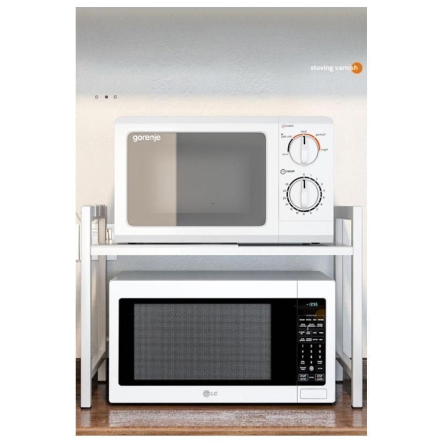  レンジ上ラック 1段 2段 高さ調整 キッチンラック 棚 レンジラック カウンター上 収納棚 ラック レンジ台 トースターラック その他 キッチン収納 ラック