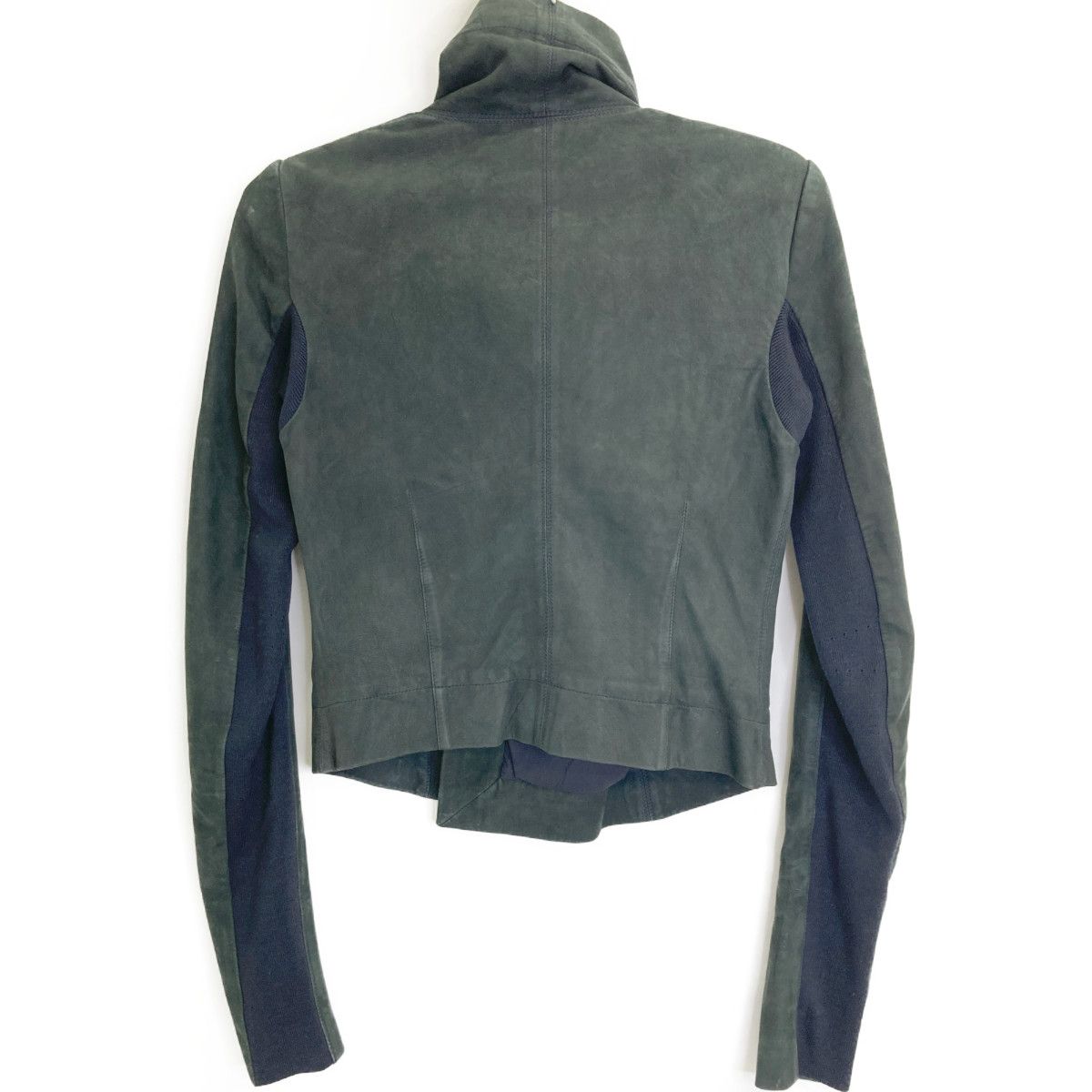 Rick Owens リックオウエンス ﾌﾞﾗｯｸ ﾚｻﾞｰ ﾗｲﾀﾞｰｽｼﾞｬｹｯﾄ 38