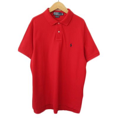 ポロ バイ ラルフローレン Polo by Ralph Lauren ポロシャツ ポニー 半袖 XL 国内正規 赤 レッド