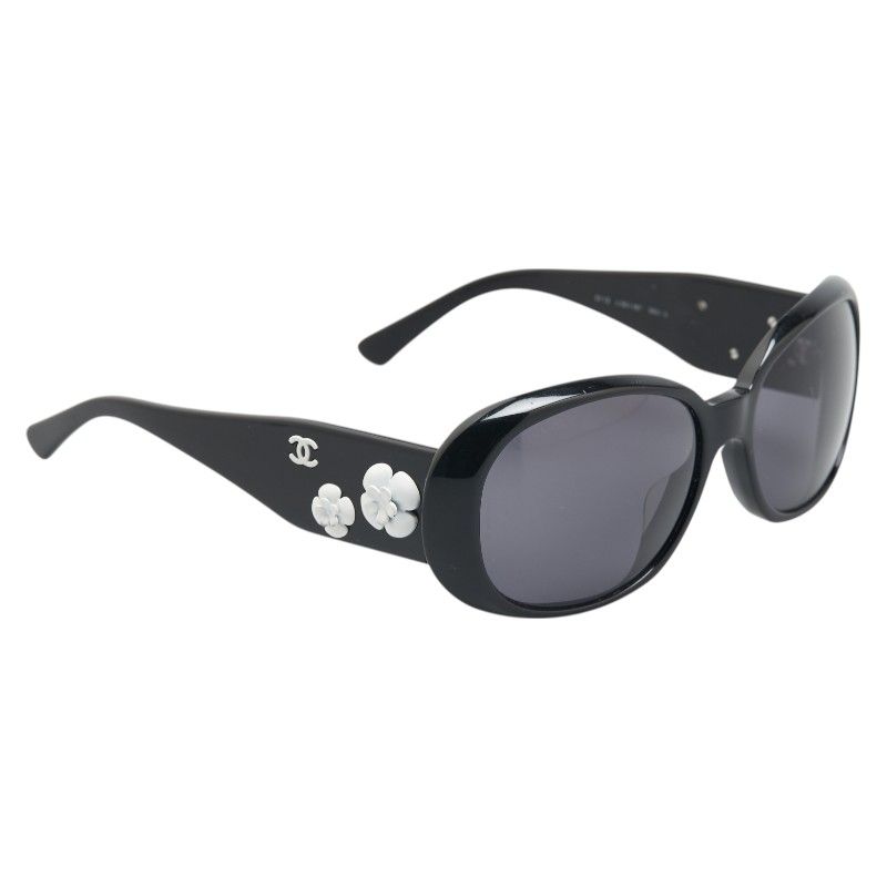 ◇シャネル◇CHANEL/5113-A/カメリア/サングラス/ブラック シャネル CHANEL 5113-A - プラスチック 黒×白 カメリア サングラス