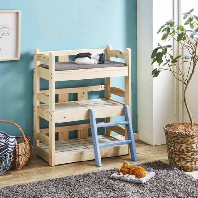 後藤家具物産 ペット用3段ベッド PB-03 マットレス別売り ペットベッド ペット家具