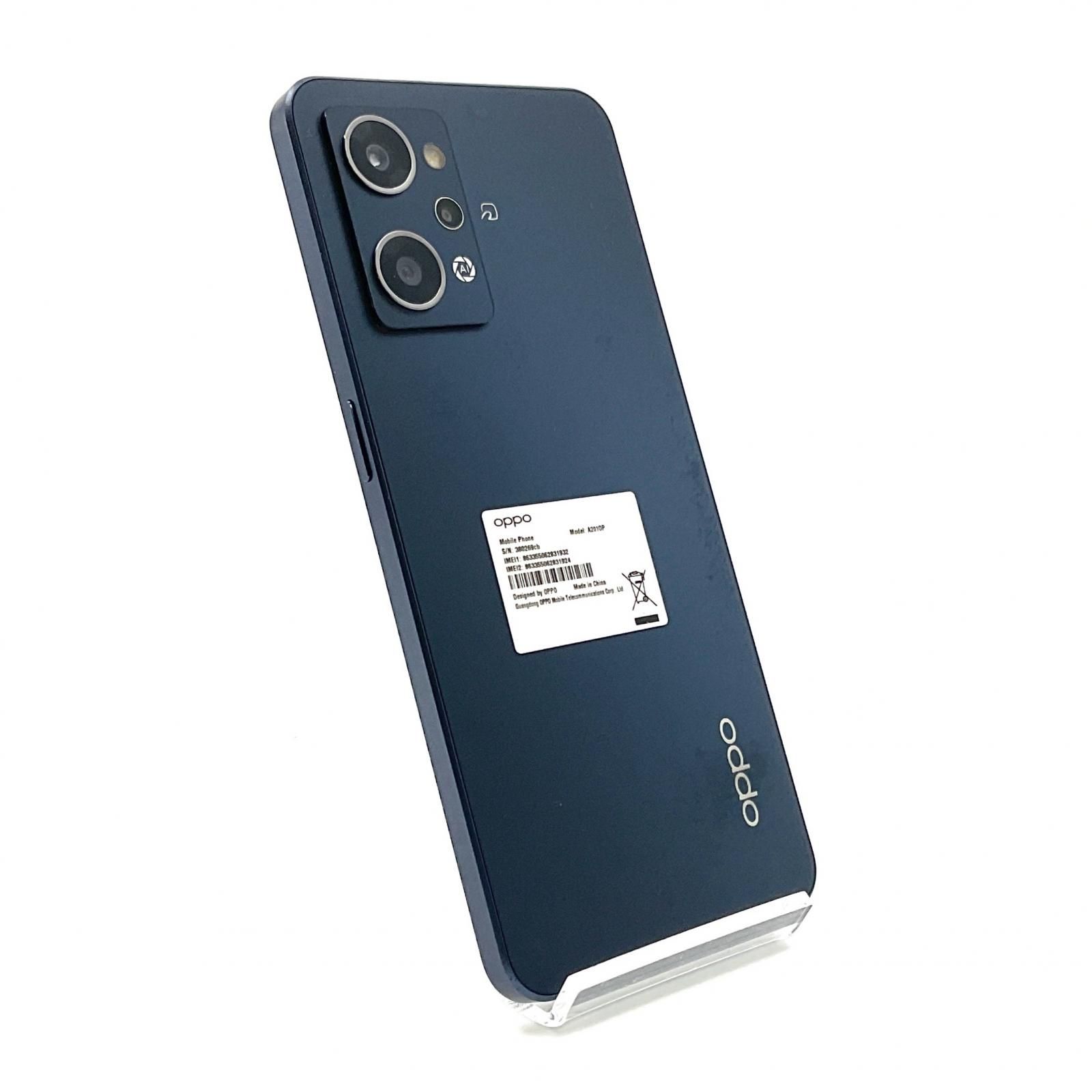 【全額返金保証】【最速発送】OPPO Reno7 A 128GB スターリーブラック Softbank A201OP 白ロム 動作確認済