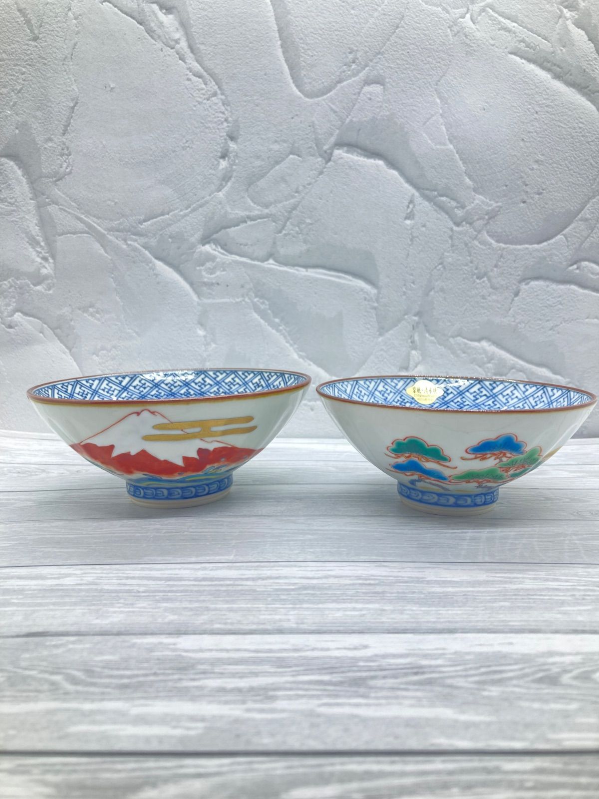 奈良・赤膚焼】大塩 正人 奈良絵 茶入 木箱付 段織利休梅 西陣織 A1292