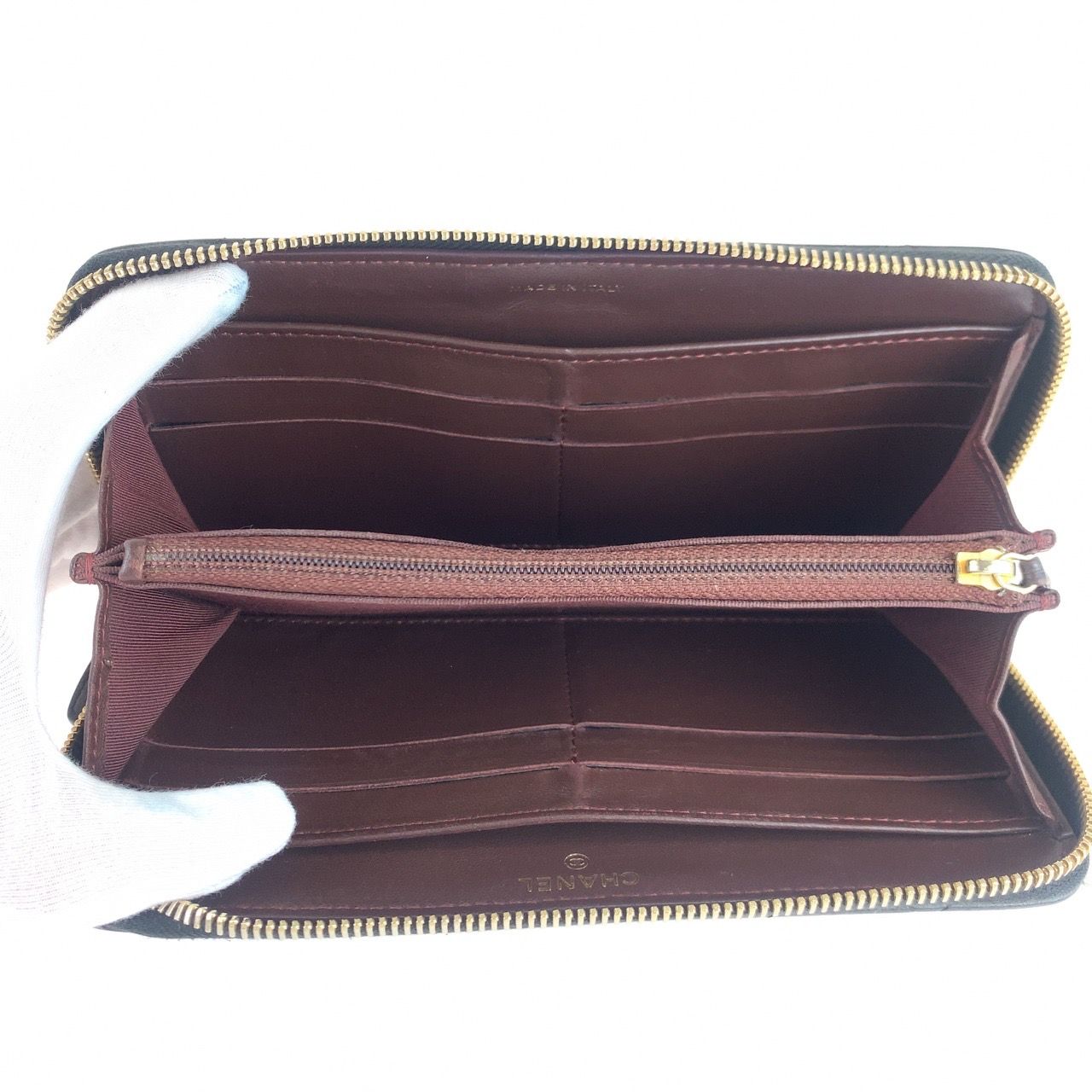 美品 CHANEL シャネル マトラッセ ココマーク ブラック 黒 ゴールド  