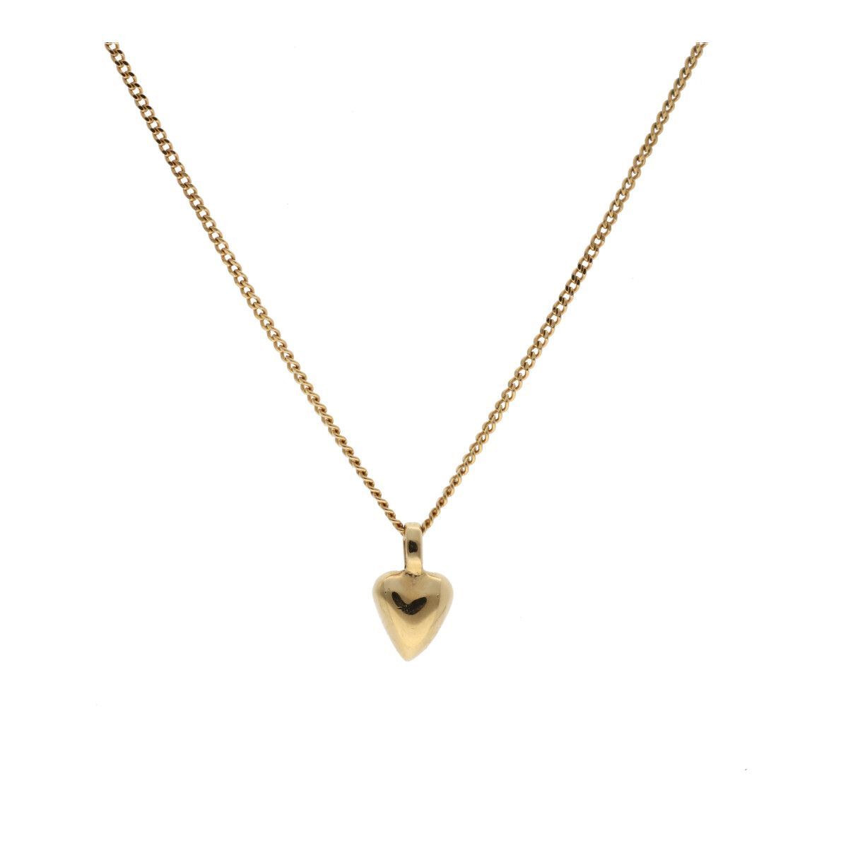 中古】 Saint Laurent サンローラン ハート モチーフ ネックレス