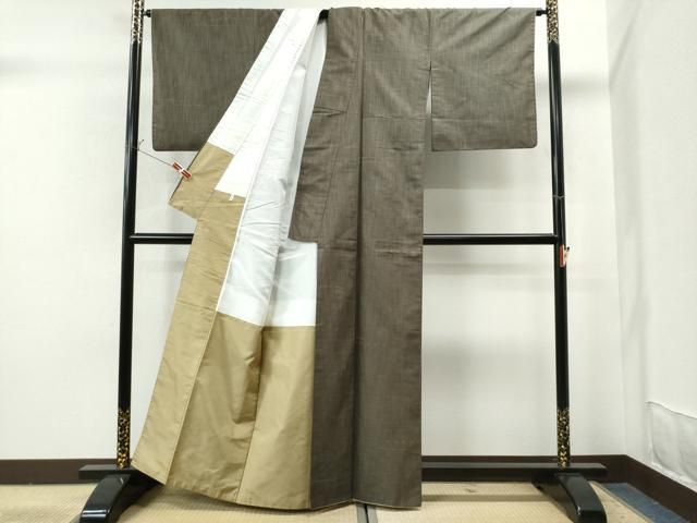 平和屋着物○上質な紬 霞文 正絹 逸品 CAAS6954yc
