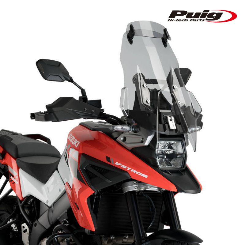 Puig 20412H Touren-Windschutzscheibe Für Motorräder – Getönt, Mit Spoiler, 3-4 Mm Acryl