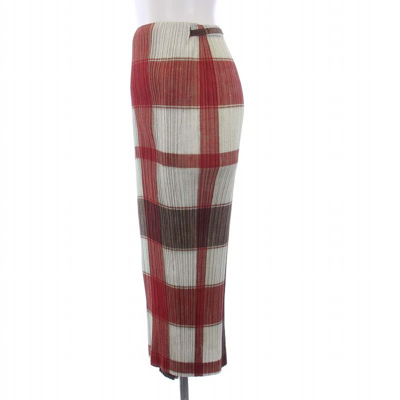 イッセイミヤケ PLEATS PLEASE プリーツプリーズ チェック柄 プリーツ