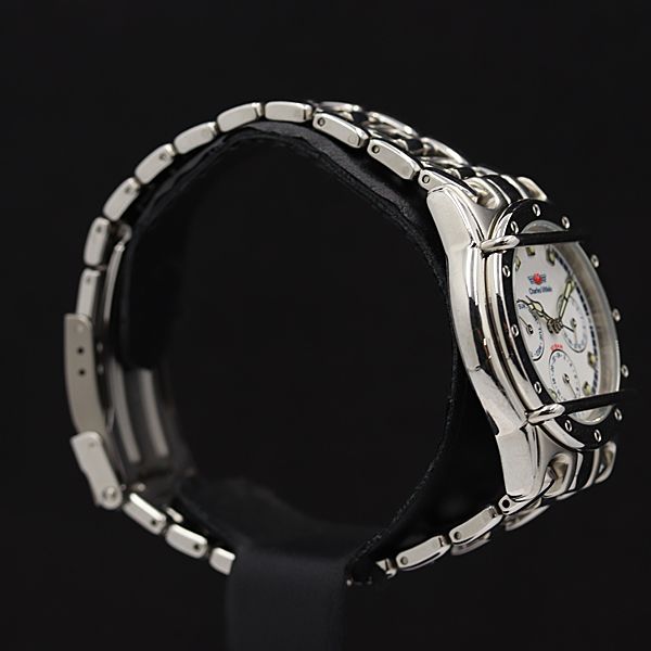 シャルルページ 稼働 良品 シャルルホーゲル QZ ホワイト文字盤 CV-7527 メンズ腕時計