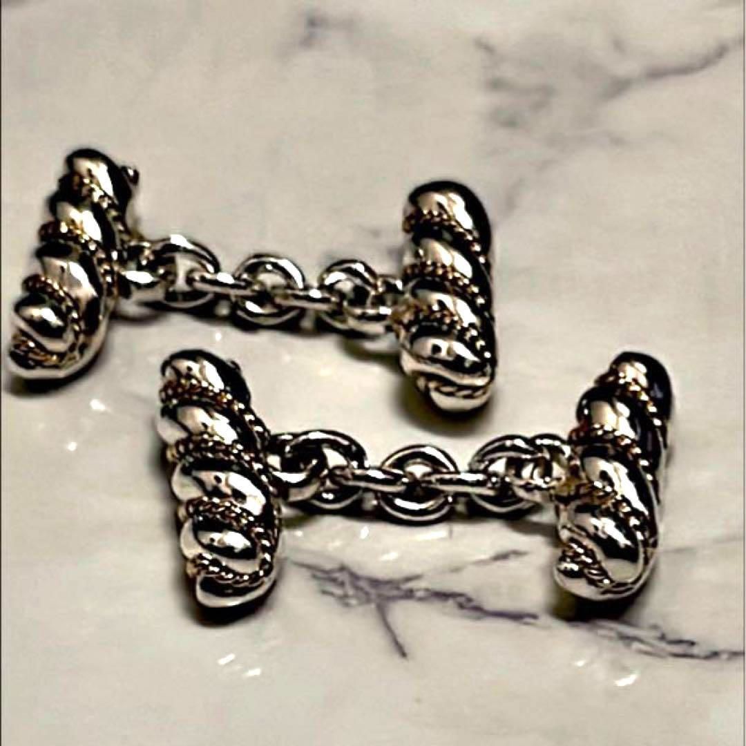 美品】Tiffany ティファニー カフリンクス ヴィンテージ ツイスト 