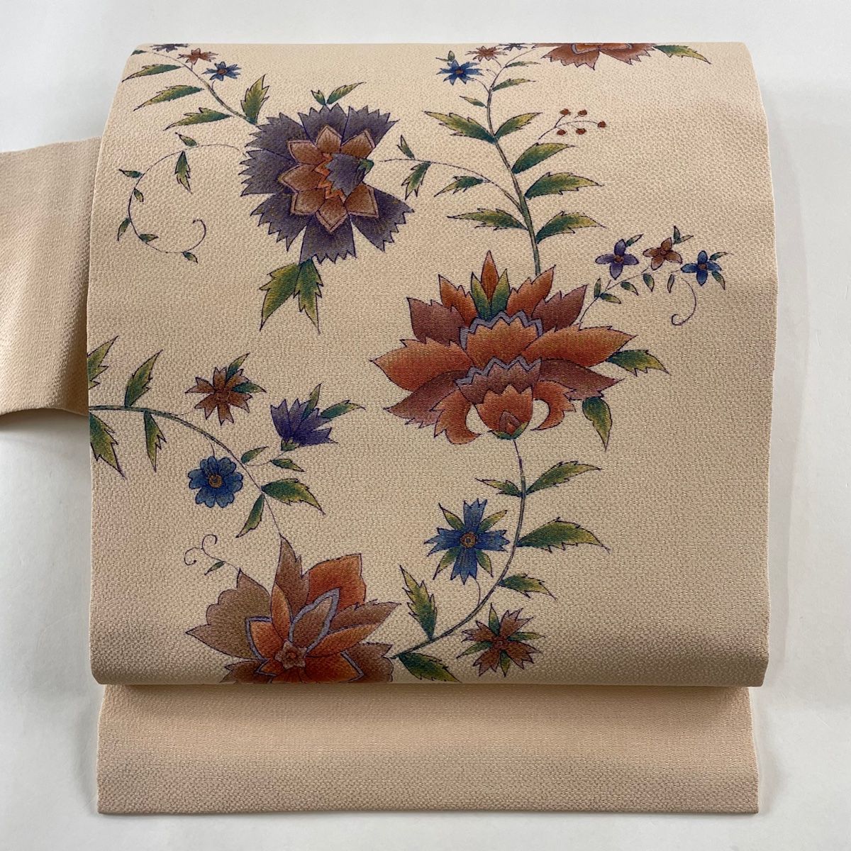 ♦️逸品　縮緬　唐草　名古屋帯の作り帯 ♦️逸品 縮緬 唐草 名古屋帯の作り帯