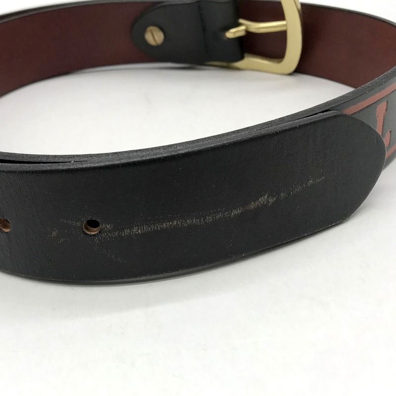 CHALLENGER レザーベルト ロゴ LOGO LEATHER BELT 牛革 カジュアル