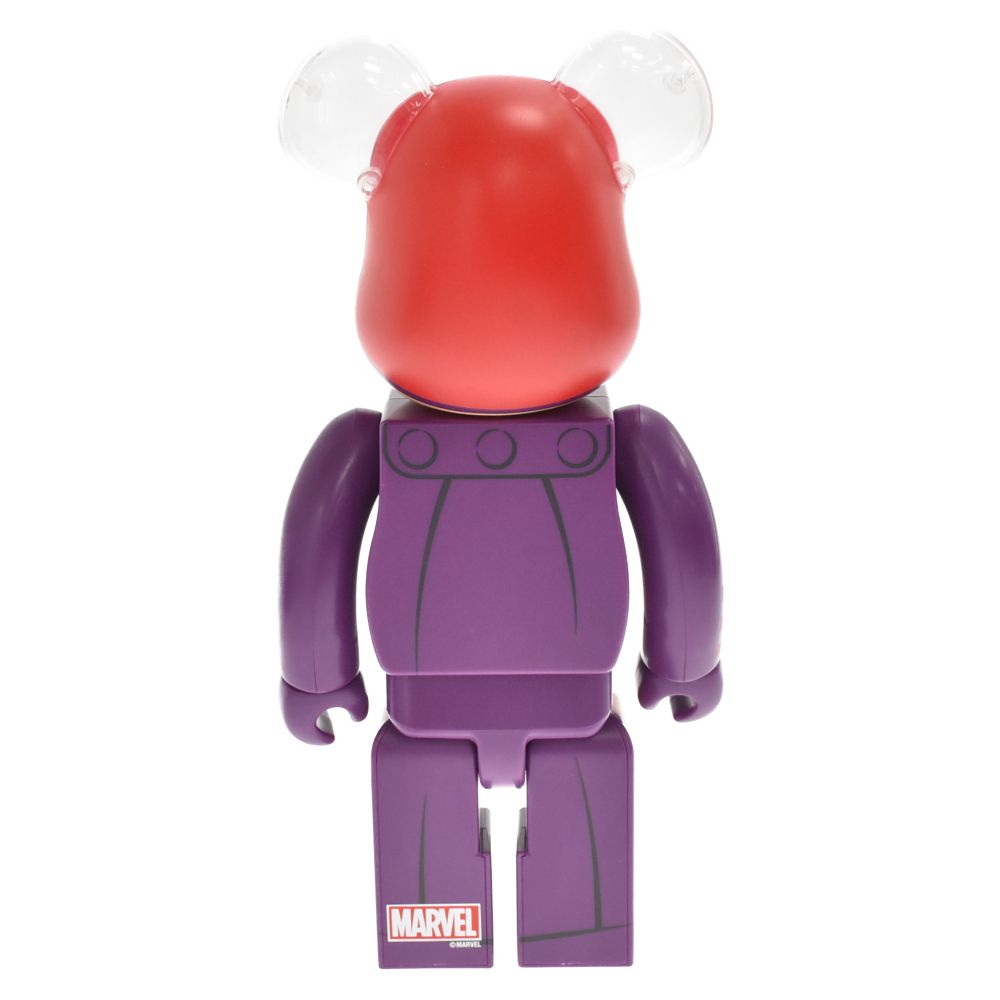 MEDICOM TOY - MEDICOM TOY メディコムトイ BE＠RBRICK MARVEL X-MEN Happyくじ L@ST賞 MAGNETO 400% ベアブリック マグネートー フィギュア 人形 パープル/レッド MEDICOM TOY (メディコムトイ) BE＠RBRICK MARVEL X-MEN Happy