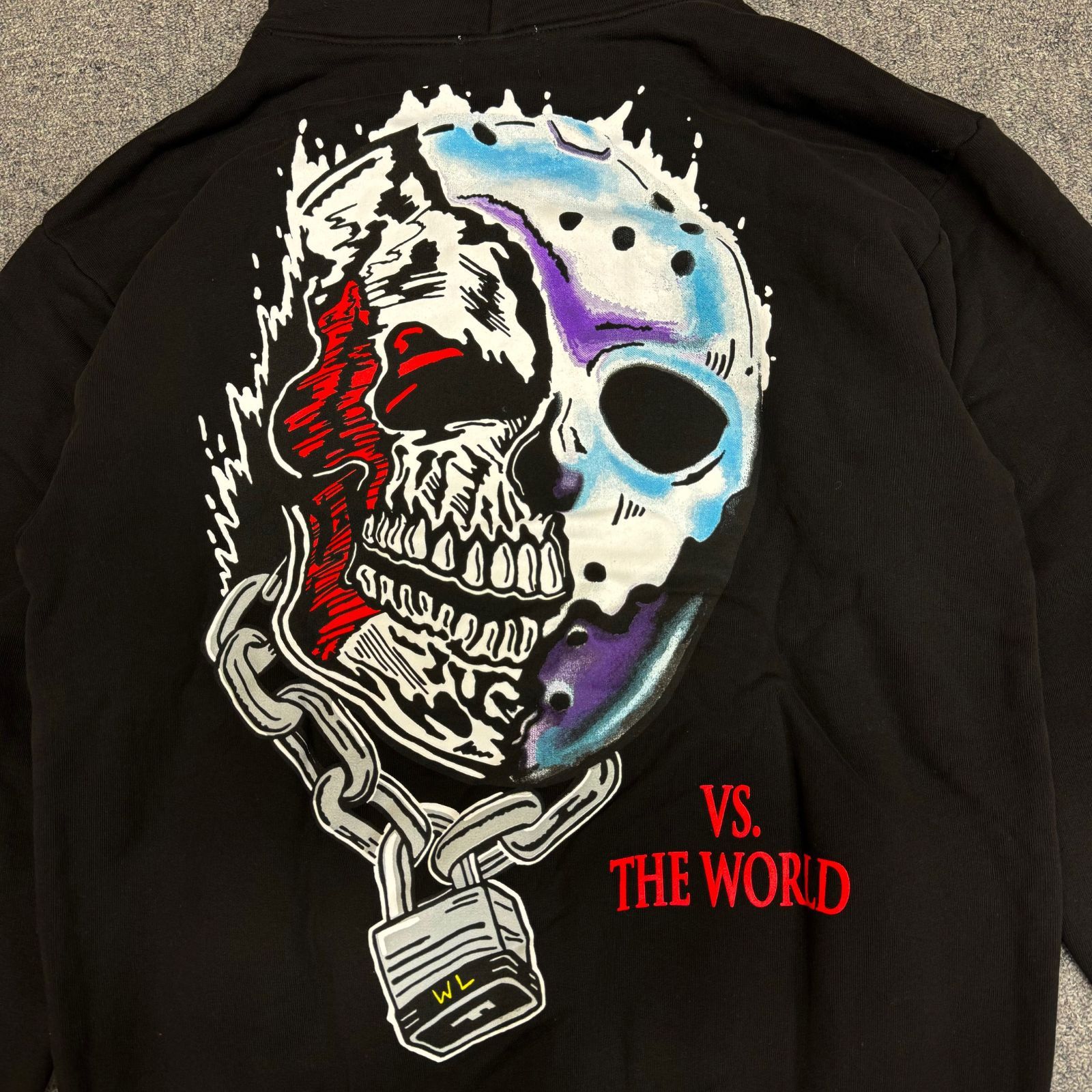 新品 Warren Lotas Jason VS the world' Hoodie ジェイソンブイエスザワールドフーディー パーカー スウェット  ウォーレンロータス ブラック S 79373A5 - メルカリ