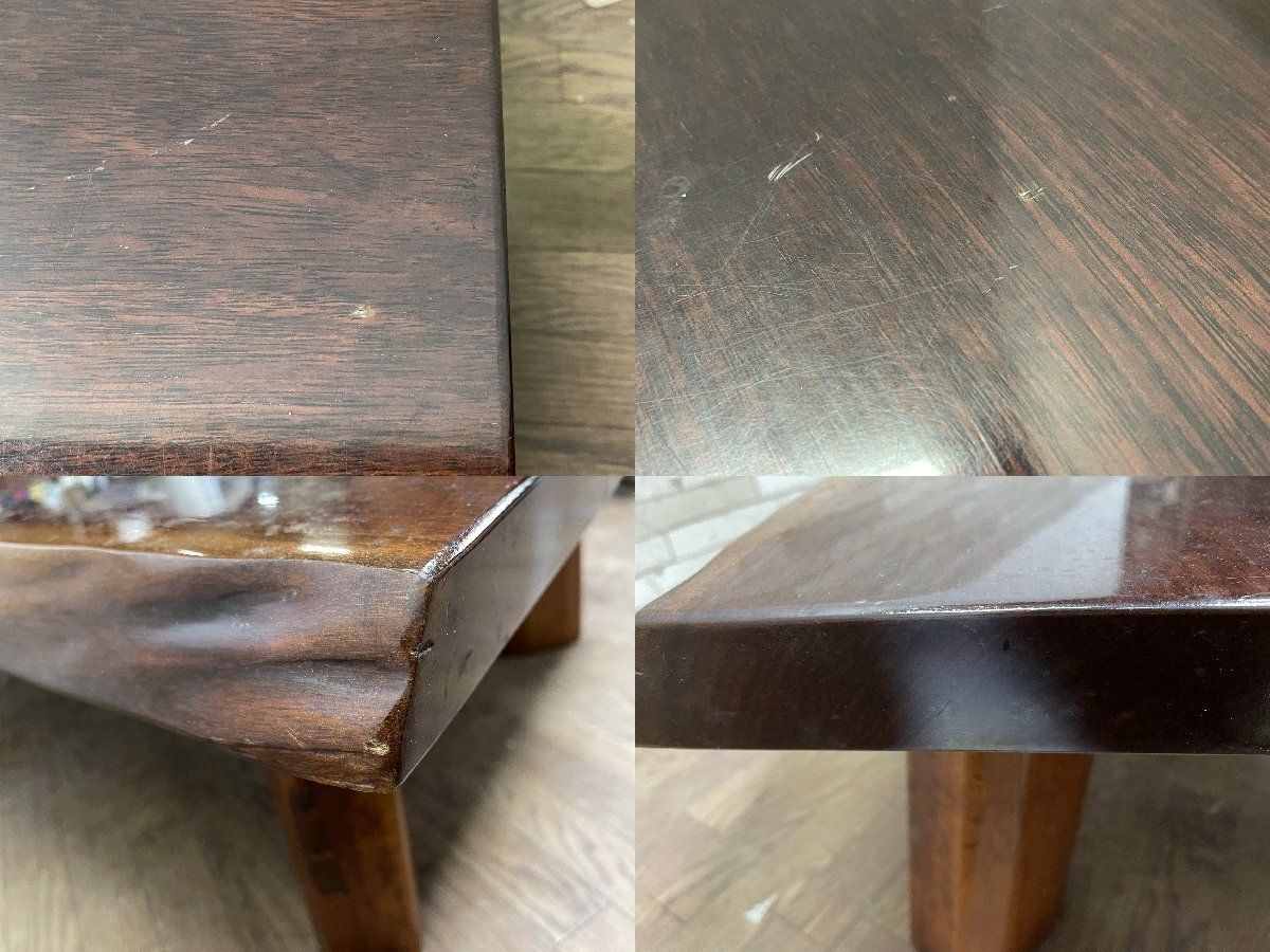yamaguchia　美品　鉄刀木　一枚板　座卓 タガヤサン鉄刀木 一枚板 座卓 136×72cm センターテーブル ロー