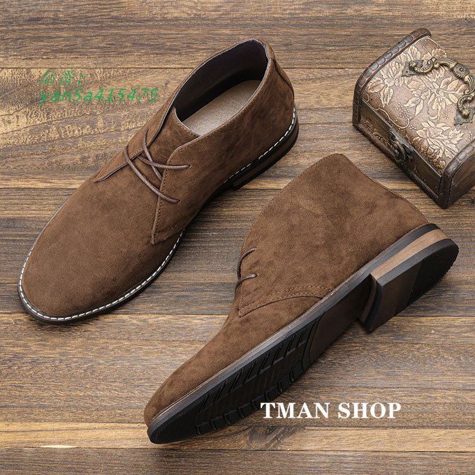 チャッカブーツ メンズ カジュアル スエード レザー ブーツ 革靴 通勤 メンズブーツ 送料無料 通学 ショートブーツ 大人 靴 紐靴 yan5a415475