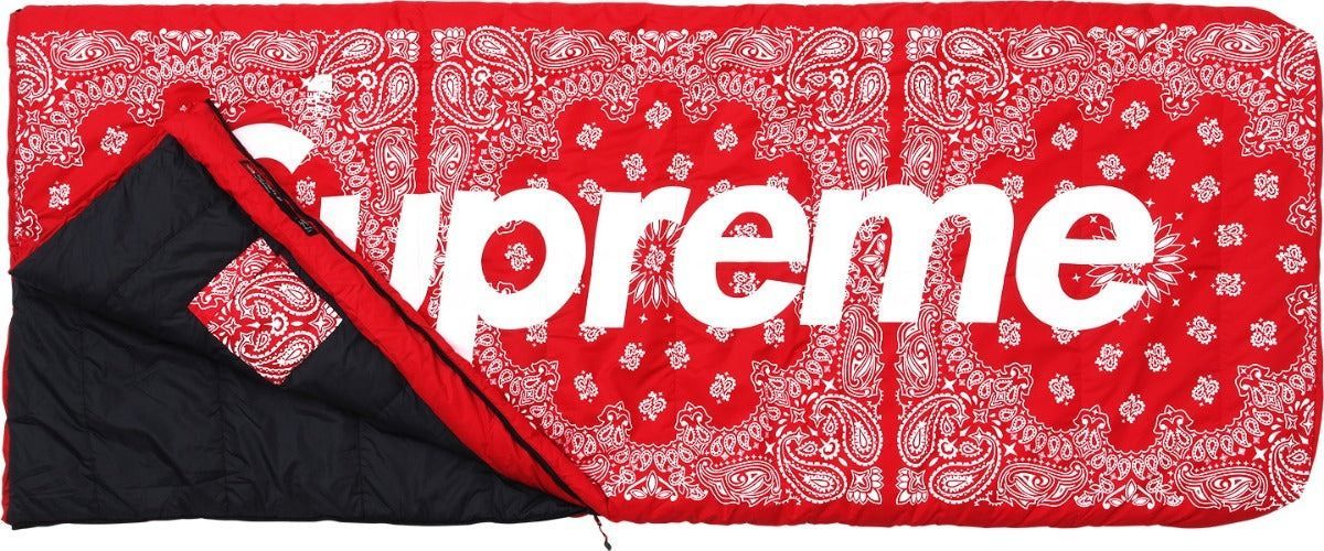 Supreme x The North Face｜シュプリーム ノースフェイス Bandana Dolomite Sleeping Bag Red バンダナ柄 寝袋 赤