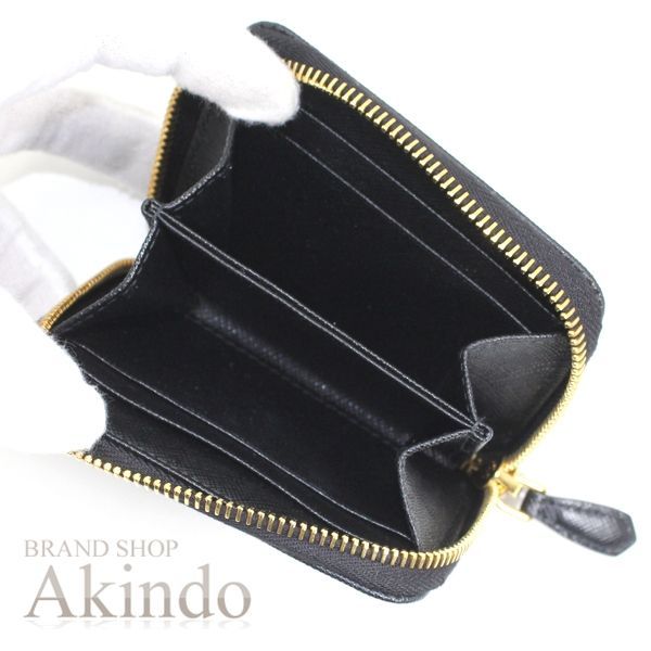 新品】プラダ 小銭入れ コインケース ラウンドファスナー 黒 ブラック  