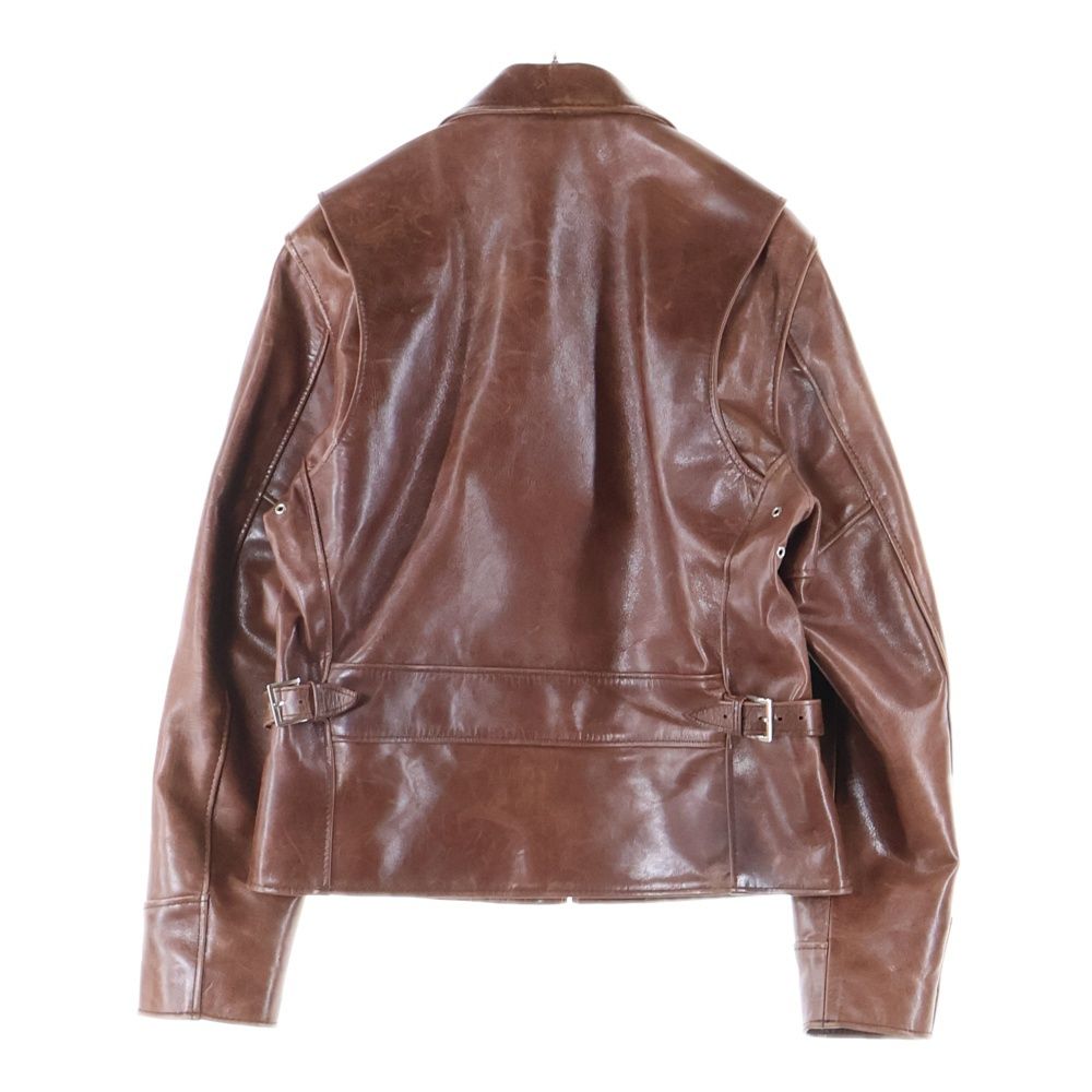 DOM フリーダム Horse Leather Jacket フロントジップアップ ホースレザージャケット ブラウン