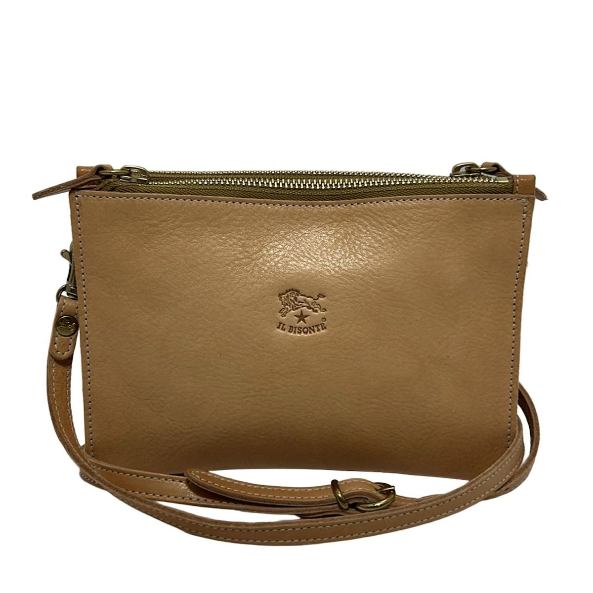 IL BISONTE(イルビゾンテ) ショルダーバッグ美品 - ベージュ ミニ  