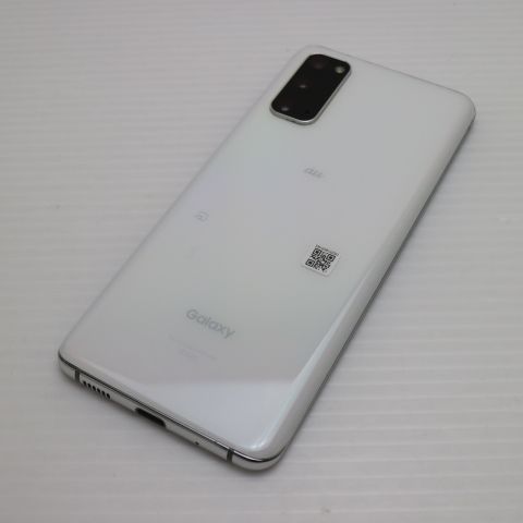 美品 SCG01 Galaxy S20 5G クラウドホワイト スマホ 白ロム 土日