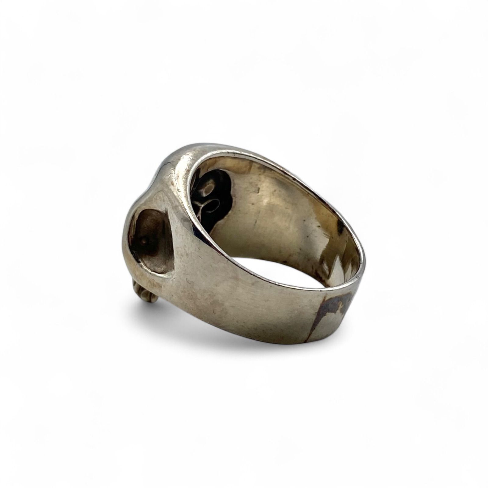 鋭い眼光】スカル 髑髏 Silver 925 刻印 00s Vintage Ring シルバー 