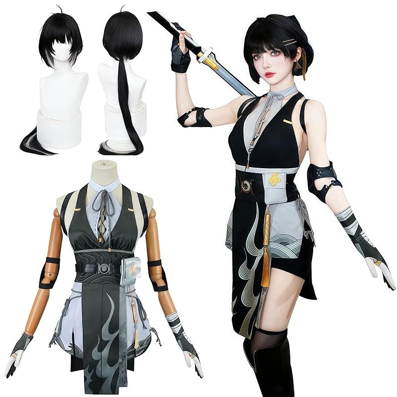 NOKIJP 鳴潮 コスプレ 漂泊者 女性 コスプレ衣装 ひょうはくしゃ ヒョウハクシャ めいちょう Wuthering Waves メイチョウ 漂泊者 女 主人公 人気ゲーム コスチューム 撮影 cosplay 漂泊者 女 3XL