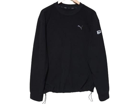 【Bunjang商品韓国直送】PUMA(プーマ) 薄手 プリーツ 黒 パーカー メンズ XL 105 ー 110