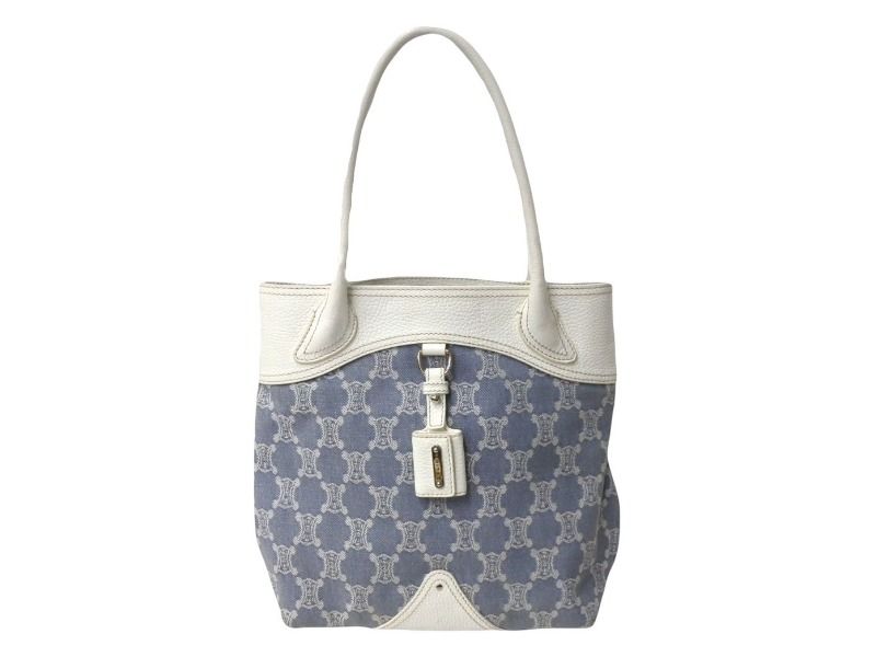 CELINE セリーヌ　ビンテージ　マカダム　パーカー　ホワイト　レア物 CELINE セリーヌ マカダム トートバッグ ハンドバッグ SC-ST