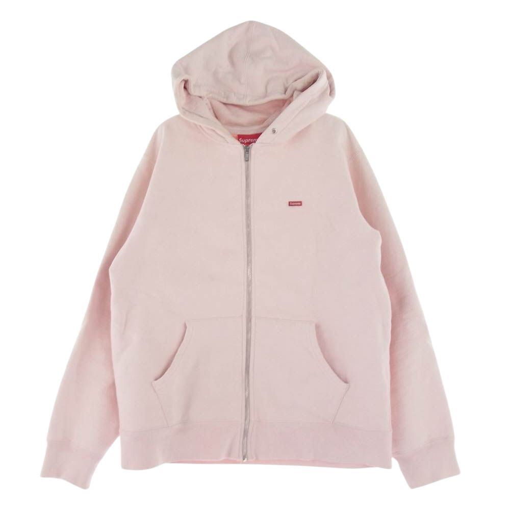 17AW Small Box Zip Up Sweatshirt ピンク L 【公式通販】