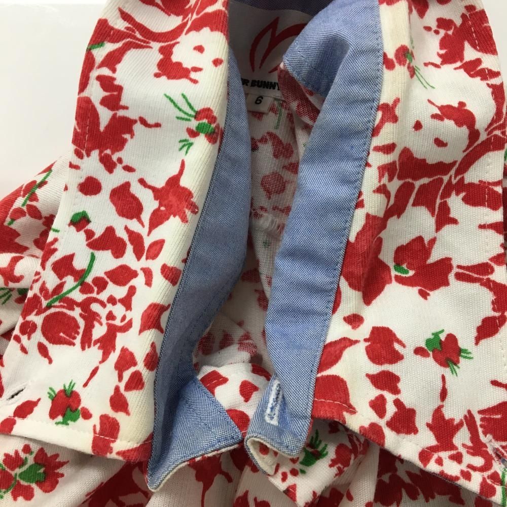 美品✨マスターバニーエディション　ゴルフウェア　ポロシャツ　花柄　総柄 可愛さ×大人な印象！MASTER BUNNY EDITION マスターバニー