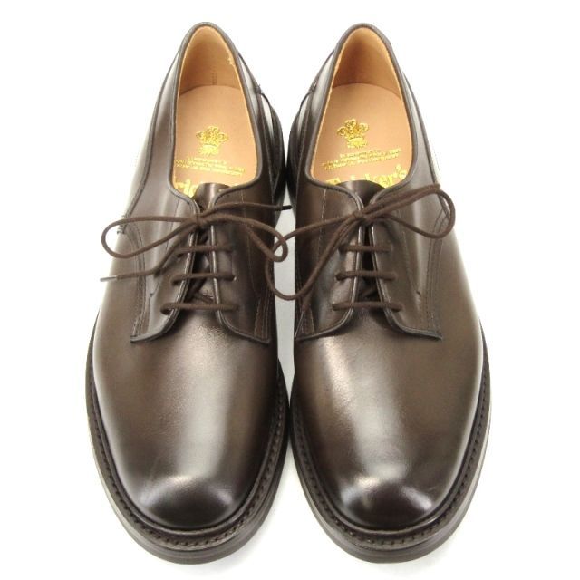 未使用 Tricker's トリッカーズ UK8.5 プレーントゥ 5636/9 WOODSTOCK