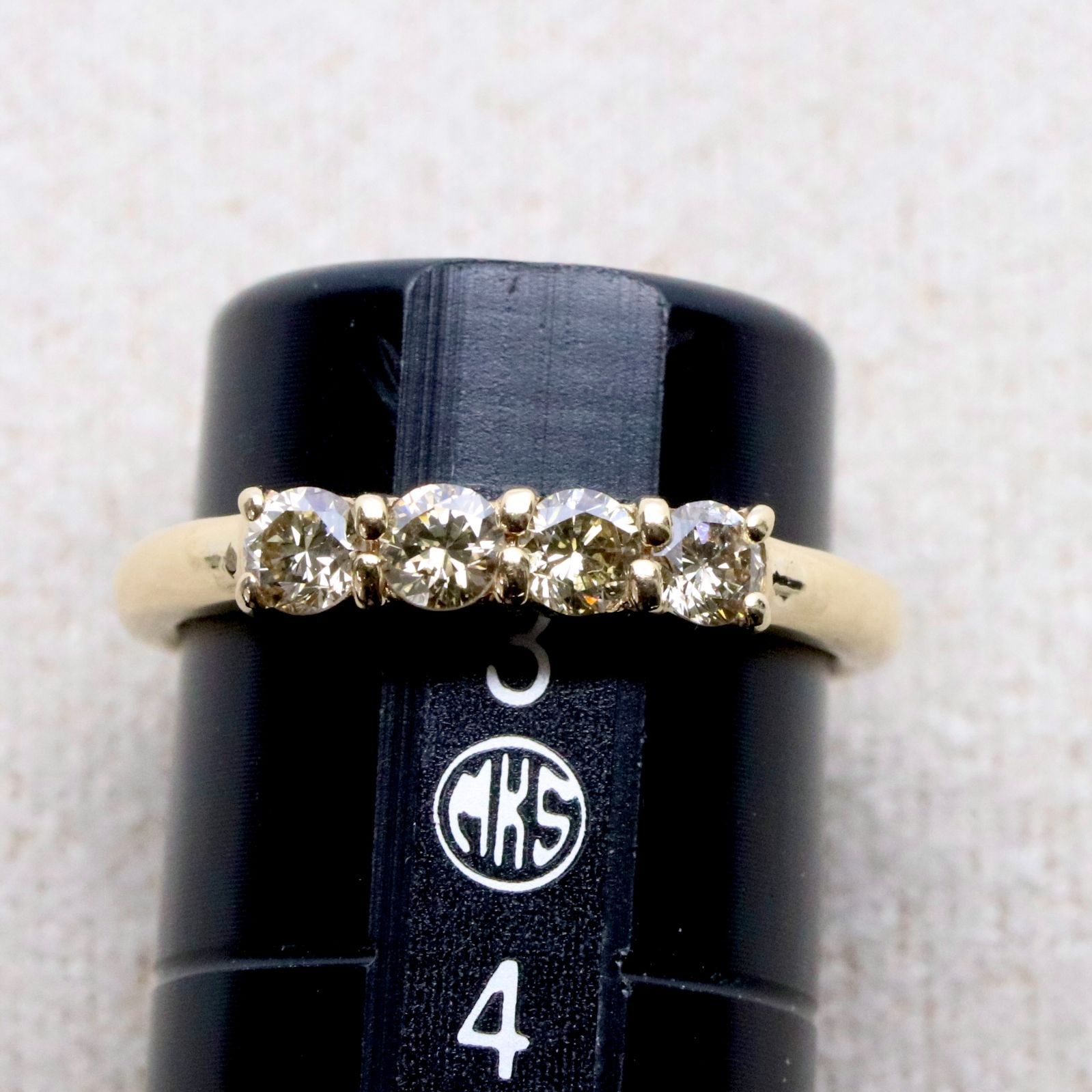 agete メダイピンキーリング K18ダイヤモンドピンキーリング | アガット(agete) | マルイ