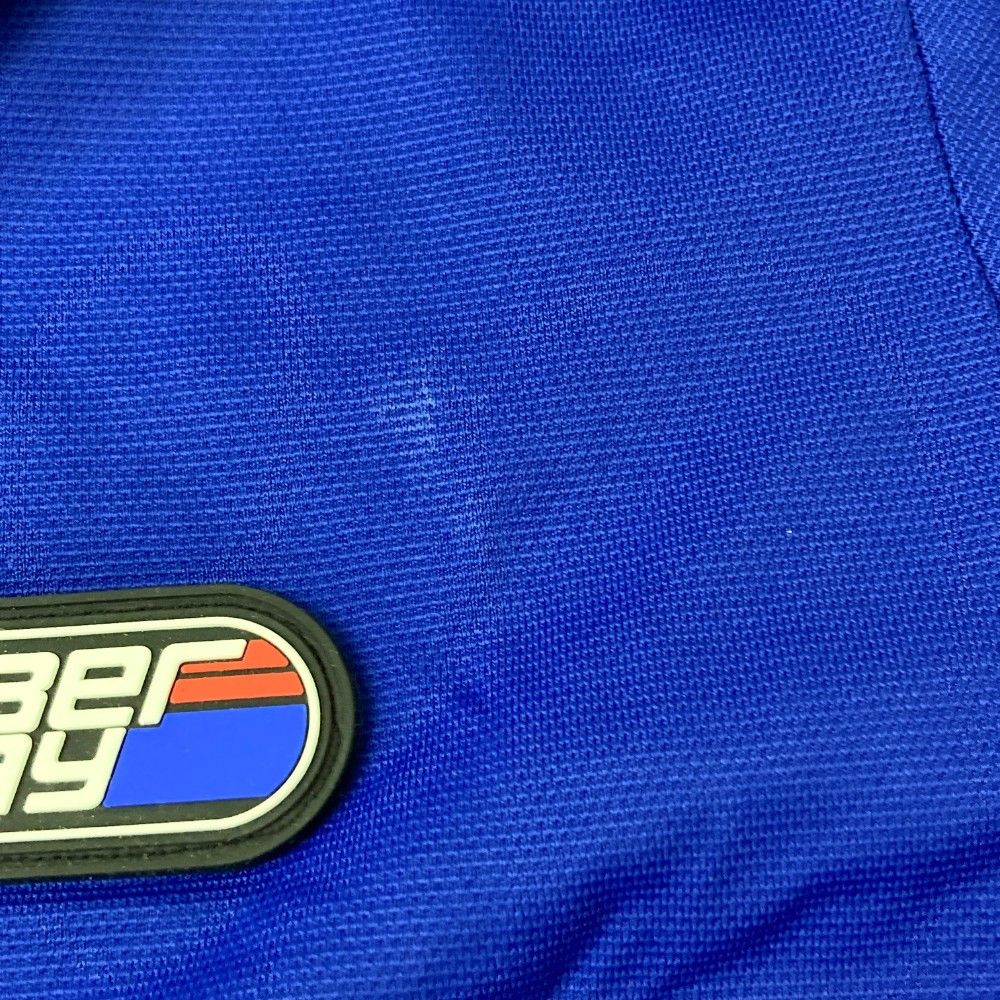 DECEMBERMAY 青 L ポロシャツ glimmer ポロシャツ レディース ユニセックス 半袖 大きいサイズ