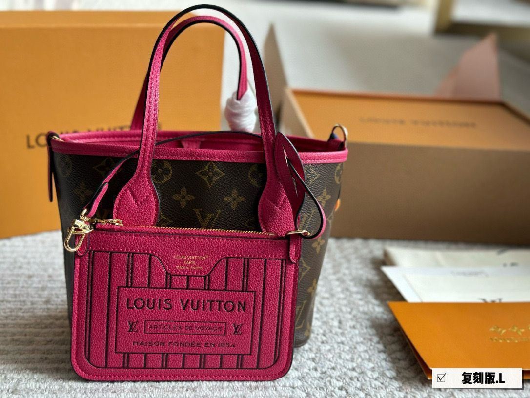 今日特価】LV Neverfull BB ミニモノグラムショッピングバッグ