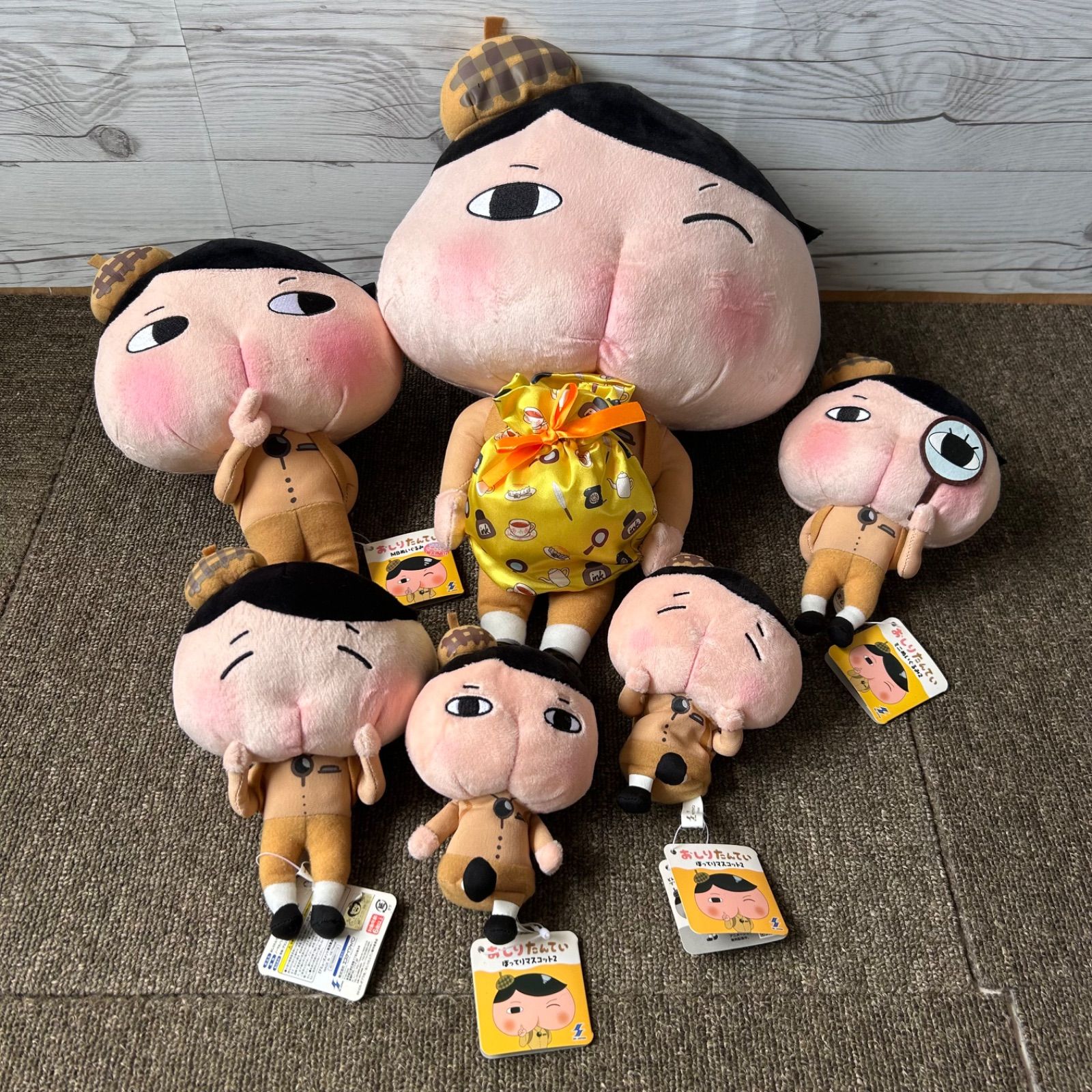 おしりたんてい ぬいぐるみ まとめ売り ぼってりマスコット2 ミニ