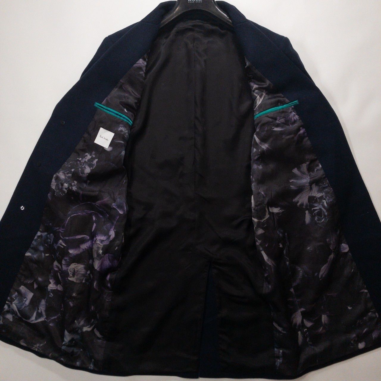 極美品】20AW PaulSmith ポールスミス チェスターコート L プリント柄