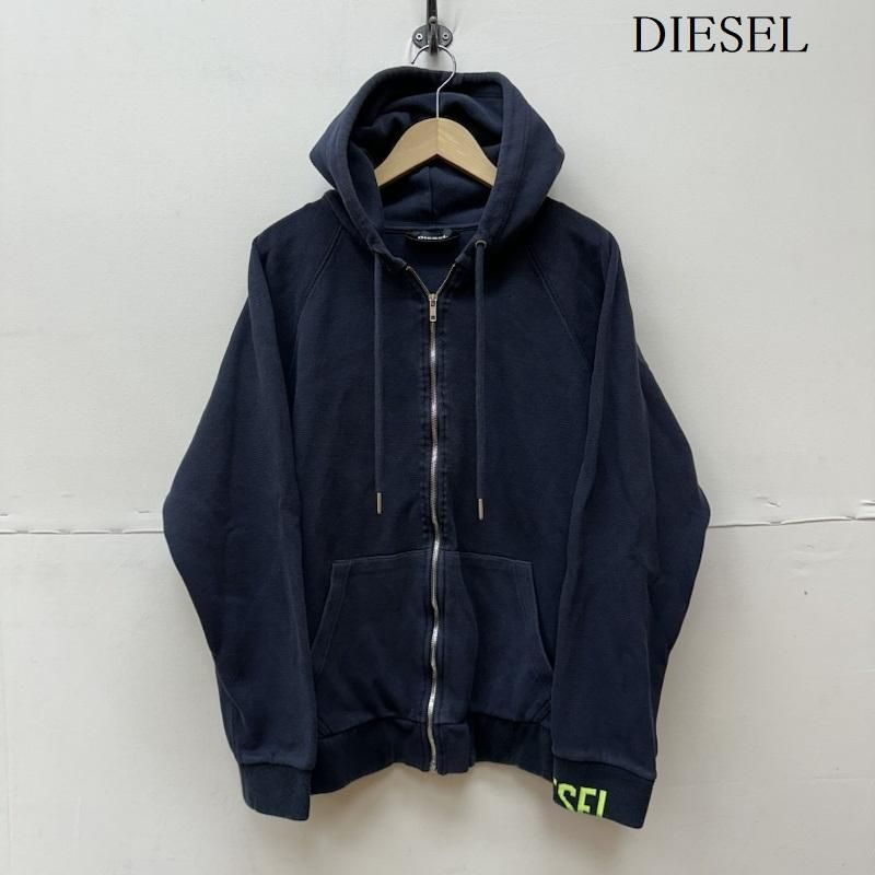 送料無料/即納】 【希少】DIESEL y2k グランジ 斜めジップパーカー