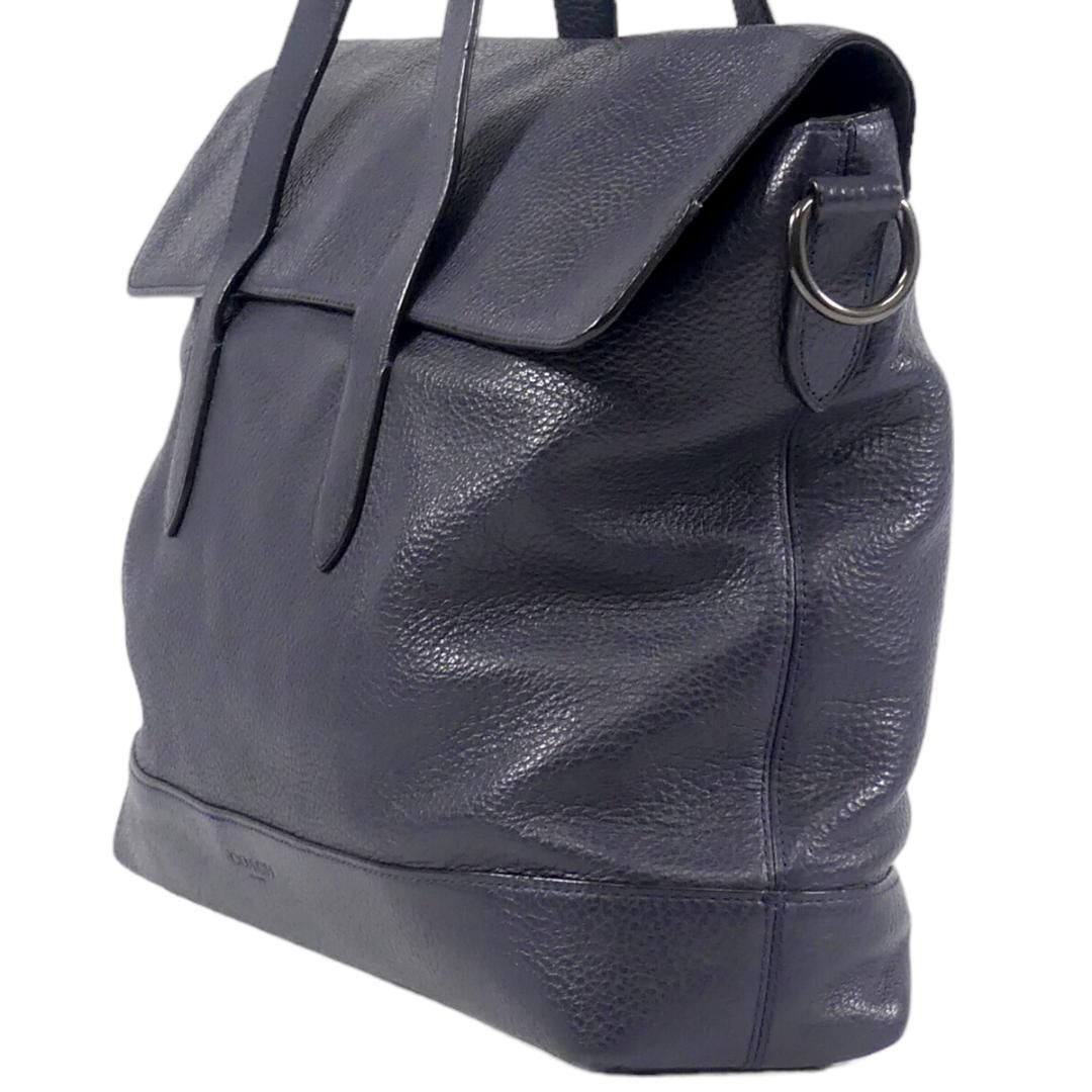 COACH ビジネスバッグ 本革 レザー ネイビー メンズ コーチ／COACH