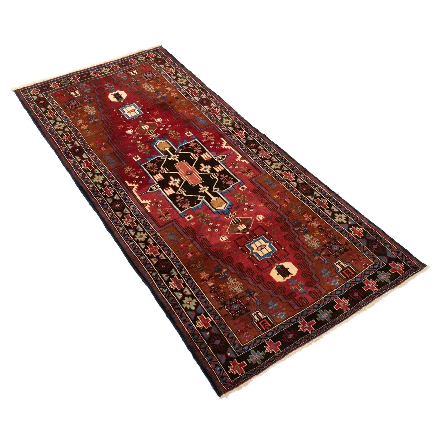 ザーボル 1970年代 2930×1350mm セミアンティーク メダリオン 手織り - carpet-アンティークペルシャ絨毯 ヴィンテージラグ専門店