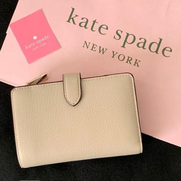 [ゆき]Kate Spade 二つ折り財布　ピンク　バイカラー ケイトスペード バイカラー 二つ折り財布 ピンク 【公式通販】