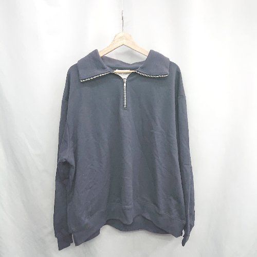 ◇ ⊆ EMMA CLOTHES エマ クローズ ハーフジップ 長袖 プルオーバー