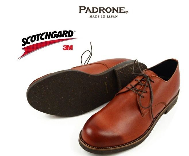 パドローネ　ダービー　革靴　新品アウトソール パドローネ ダービー 革靴 新品アウトソール