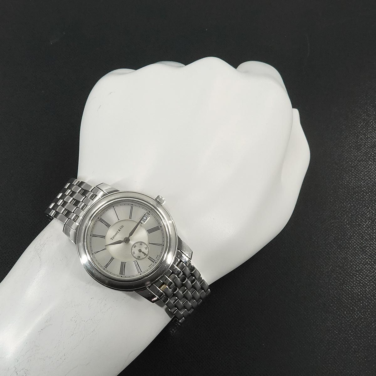 ティファニー　マークラウンドウォッチ　オートマチック腕時計　自動巻　裏スケルトン ティファニー マークラウンドウォッチ オートマチック腕時計 自動巻 裏