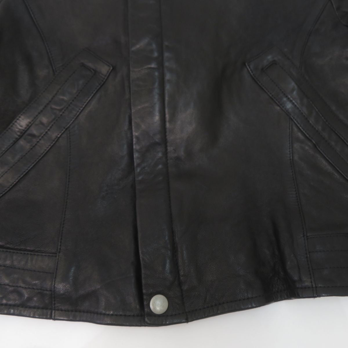 Johnbull ジョンブル 羊革 レザー ライダースジャケット AH017 S