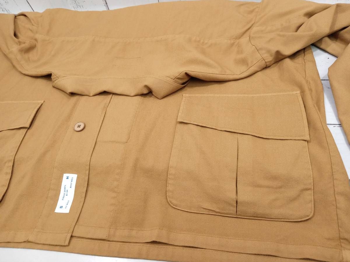 SH エスエイチ WOOL FATIGUE SHIRT ウール ファティーグシャツ SH-FTGJ-023 ジャケット 日本製 メンズ サイズ L  TAN カーキ系 - メルカリ