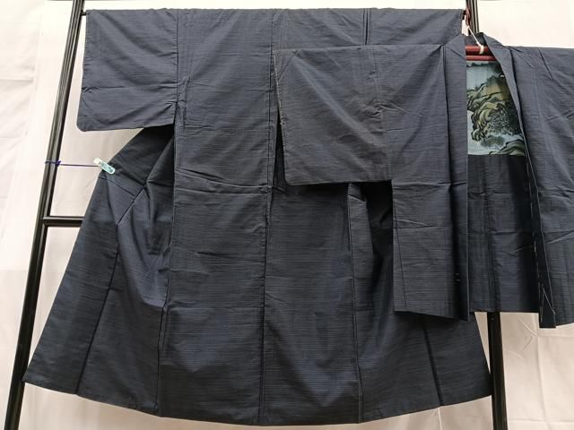 平和屋着物 男性 本場大島紬 格子柄 正絹 逸品 BAAM7834pm(一般)｜売買